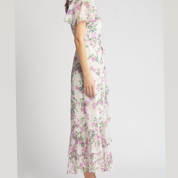 Eliza J NWT Floral Wrap Front Dress - Picture 8 of 15